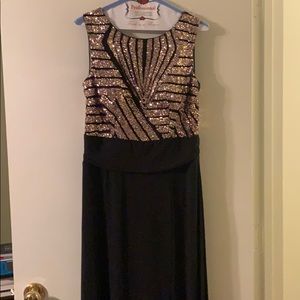 Beautiful black and gold dress!